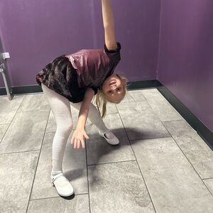 Size 5, Junior Gaultier Girl’s Faux Fur-Trimmed Burgundy Dress